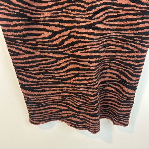 Express Negin Mirsalehi Anima Brown/Black Long Sleeve Sweater Midi Dress Small - Picture 11 of 12